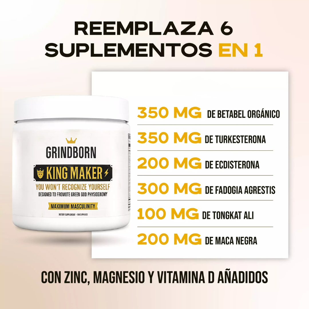 Grind King Maker Suplemento Fuerza Y Libido Hombre
