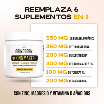 Grind King Maker Suplemento Fuerza Y Libido Hombre