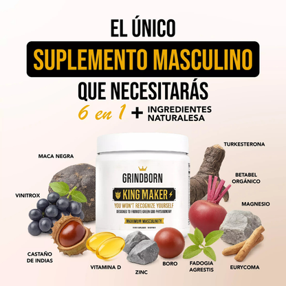 Grind King Maker Suplemento Fuerza Y Libido Hombre
