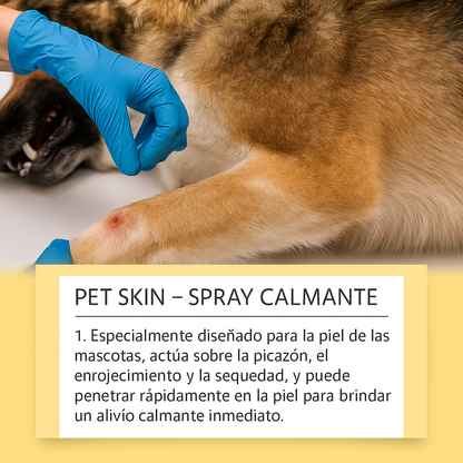 PetSkin-Tratamiento Natural para Piel Roja Irritada con Granitos o Dermatitis