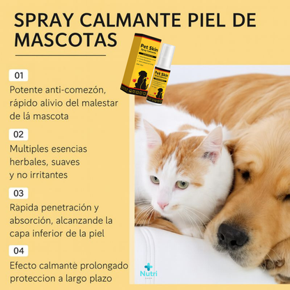 PetSkin-Tratamiento Natural para Piel Roja Irritada con Granitos o Dermatitis