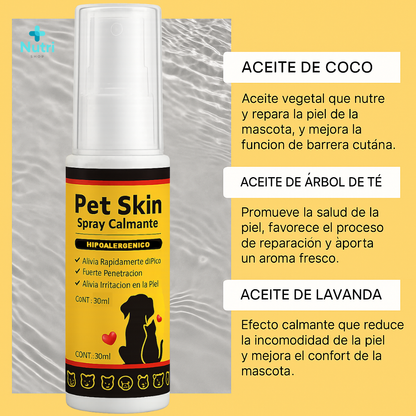 PetSkin-Tratamiento Natural para Piel Roja Irritada con Granitos o Dermatitis
